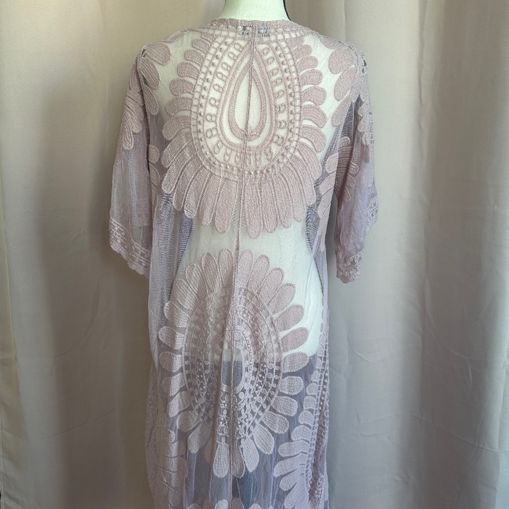 Rebellion Kimono style light pink cardigan